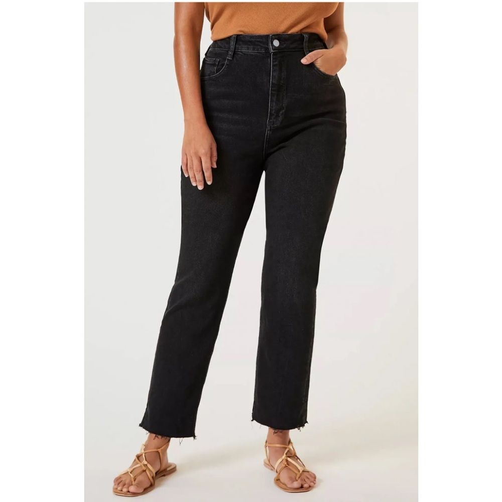 Anthropologie Pilcro Women’s The Cigarette Black Slim Straight Jean Size 28